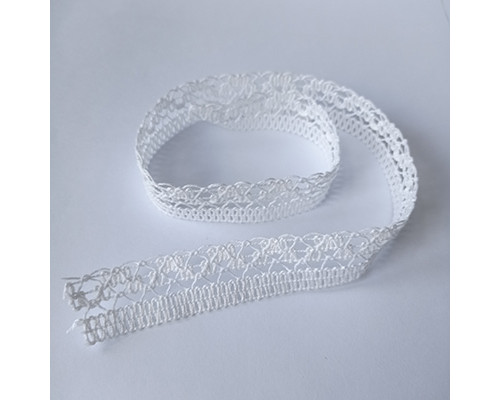 White lace ribbon