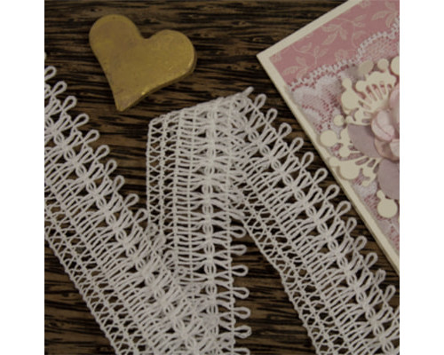 Lace ribbon white